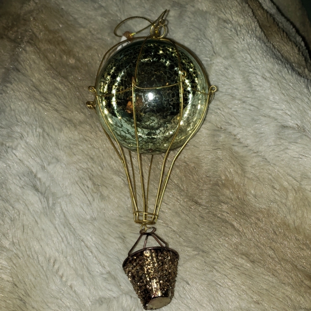 Blue Balloon Christmas Ornament